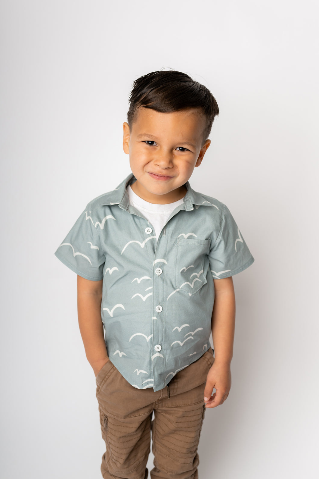 Baby/Toddler Short Sleeve Button-Up Shirt - Anacapa