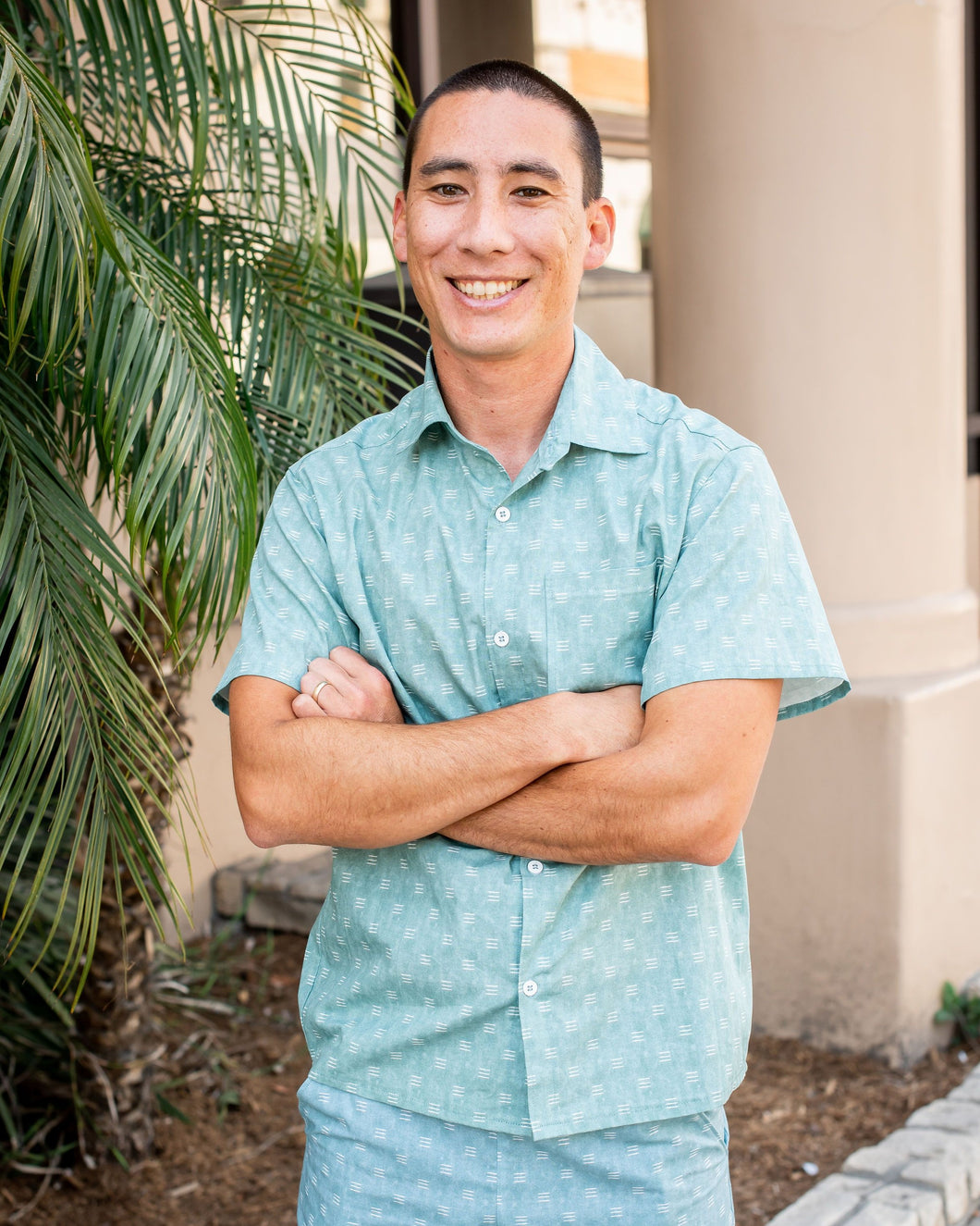 Men's Short Sleeve Button-Up - Topa Topa