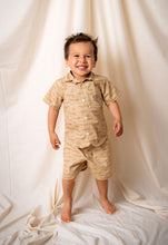 Load image into Gallery viewer, Baby/Toddler Short Sleeve Button-Up Shirt - Hollywood Beach
